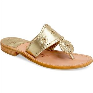 Jack Rogers Classic Sandal sz 7M Platinum